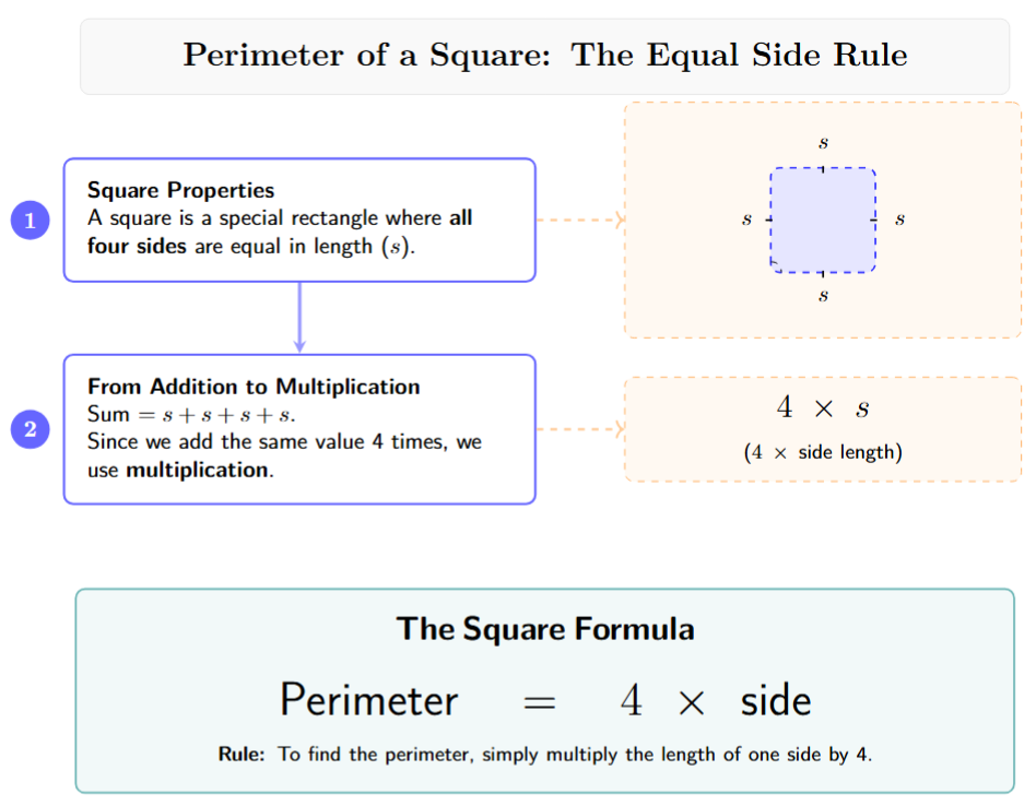Square with side labeled