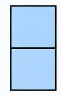 Side view of stacked cubes