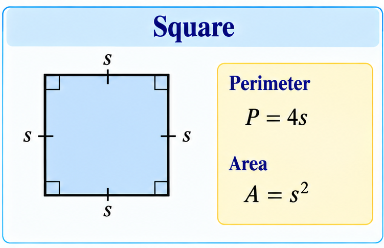 Square with side s