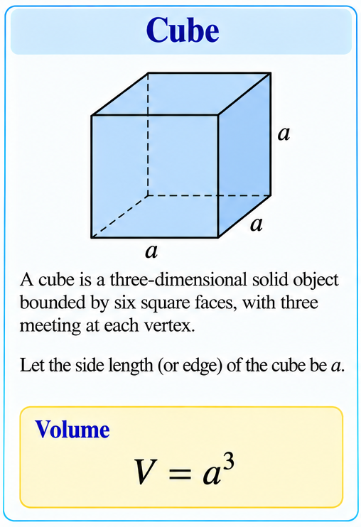 Cube with side a