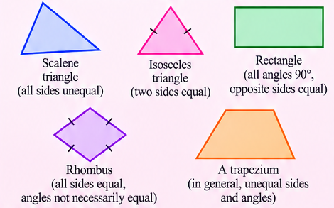 Examples of irregular polygons