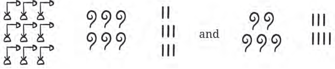 Egyptian numeral addition problem (i)