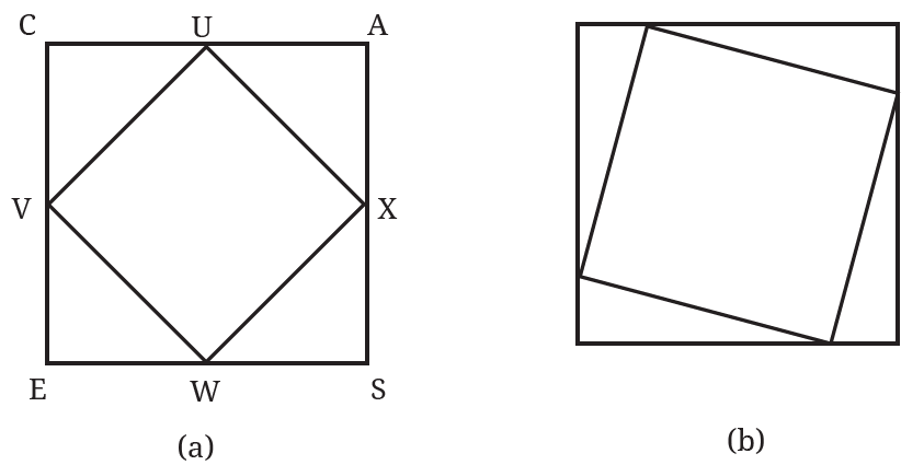 Square CASE with midpoints and inner square UVWX