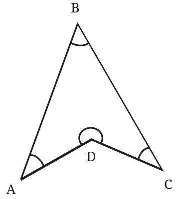 Concave quadrilateral ABCD