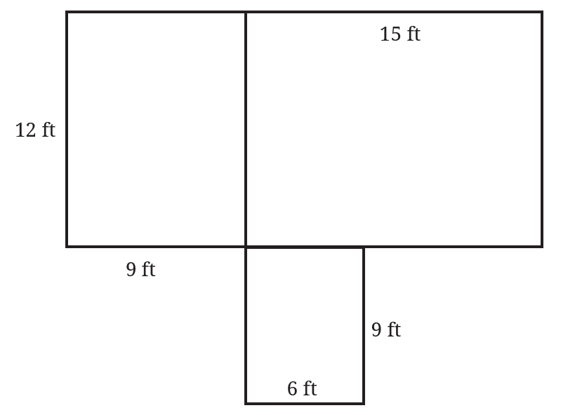 Diagram showing the layout of the house walls