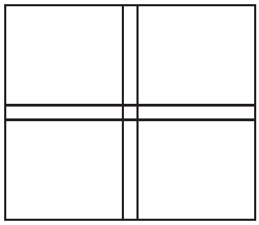 Plot with a crosspath running through the center