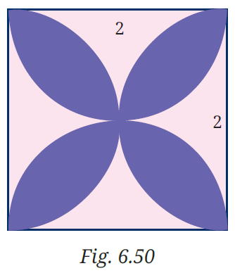 Fig. 6.50: 4-petalled flower in a square
